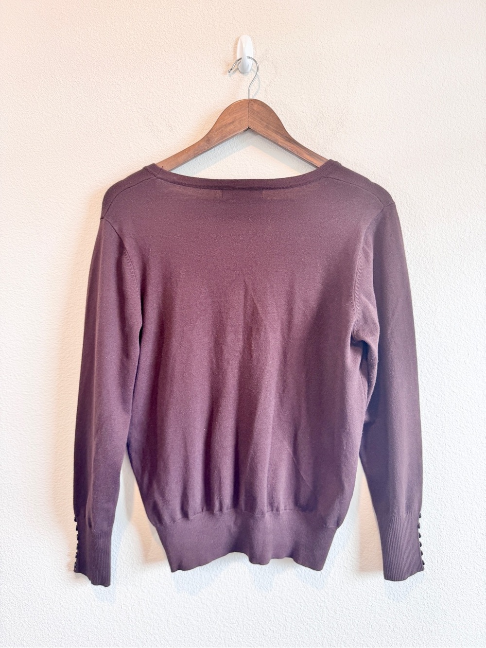 Made By Johnny Dark Academia Quiet Luxury Brown Cardigan Grandpa Core XL F22 - Picture 9 of 10